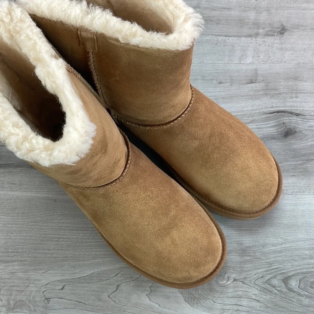 🍁 UGG 🍁 BAILEY BOW DIAGONAL STRIPES BOOYS - Picture 8 of 14